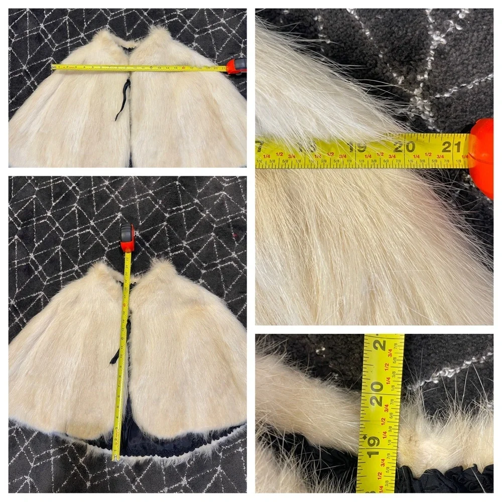 Vintage reversible fur cape